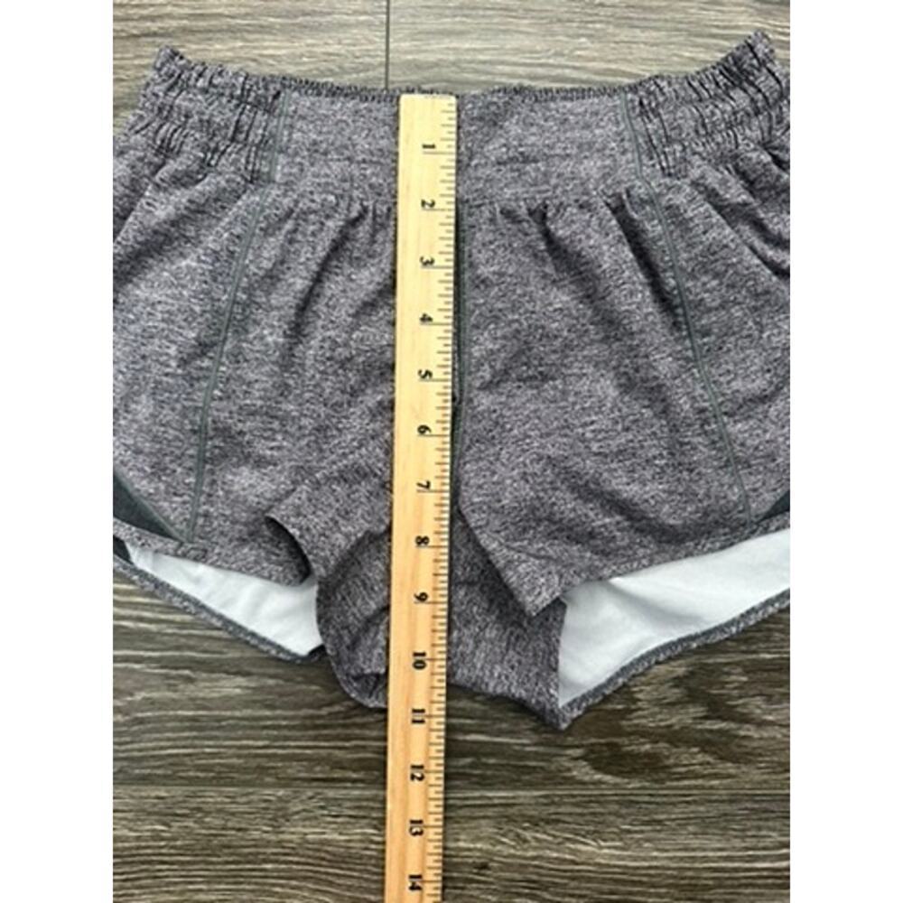 Lululemon Hotty Hot Short II *Long 4" Heather Lux Multi Black / Heathered Black - Picture 2 of 8